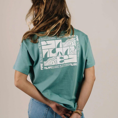 T-Shirt Almanarre Clothing Âme Salée - Vert
