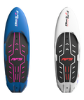 Planche wingfoil AFS Blackbird Mid Length Carbon, Brush White et Electric Blue