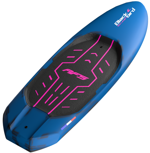 Planche wingfoil Blackbird Mid Length Carbon Electric Blue, taille 5'8