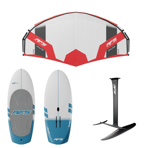 Pack Wingfoil Rigide AFS : Foil EVO 1250/1450/1650cm2 + D-Lite 4/5/6m2 + Planche FLY 103L/90L/75L