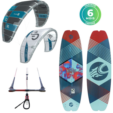 PACK KITESURF ELEVEIGHT RS - 2 AILES + BARRE + PLANCHE
