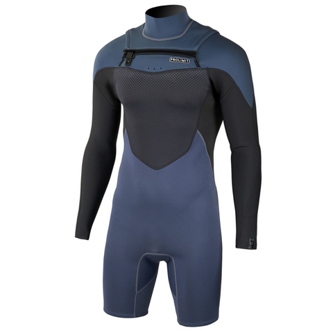 Prolimit Fusion 2/2mm Long Sleeve Shorty swimsuit for Men