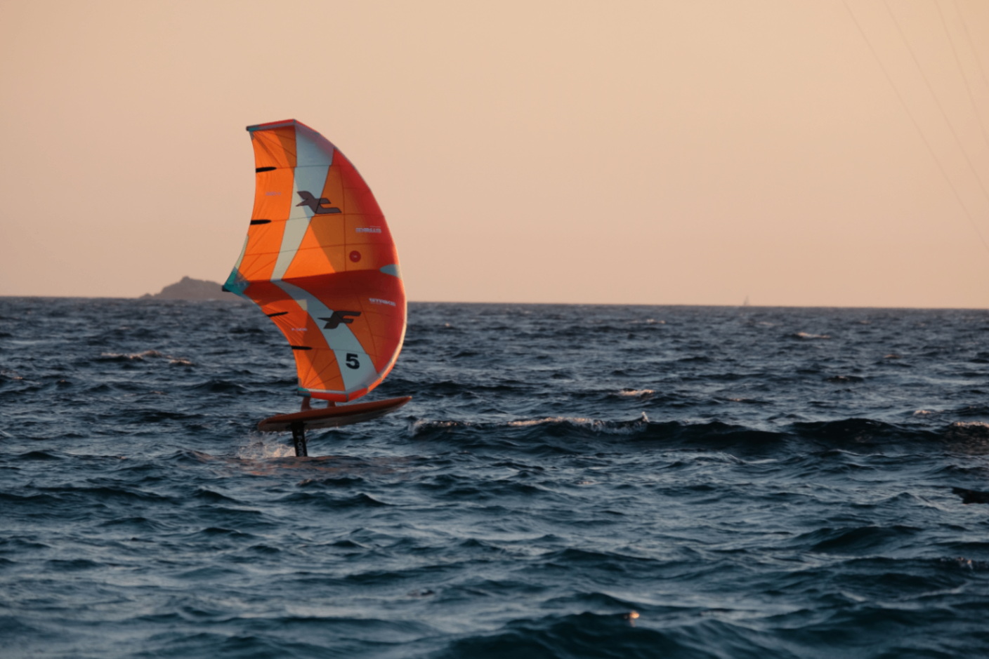 Wing flying on the water