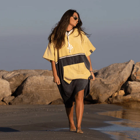 Poncho Saint Jacques Duo Sable / Marine