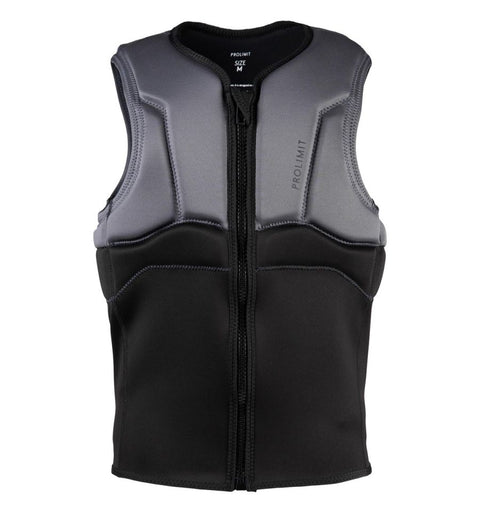 Gilet d'impact Prolimit Ace Halfpadded Vest FrontZip Grey/Black